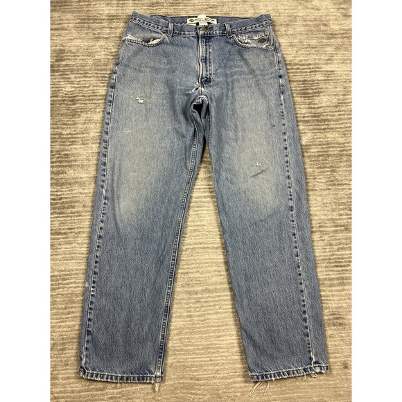 Harley-Davidson Other - Harley‎ Davidson Jeans Mens 36x32 Blue Denim Destroyed Distressed